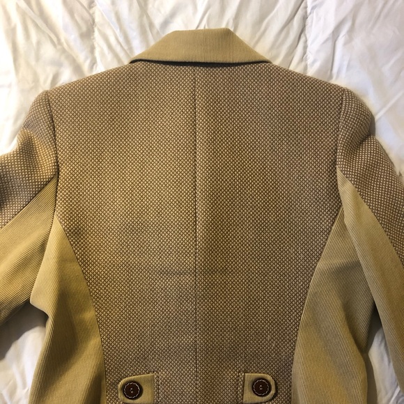 Wool corduroy blazer - size 8 - Pink Tartan - Picture 5 of 6